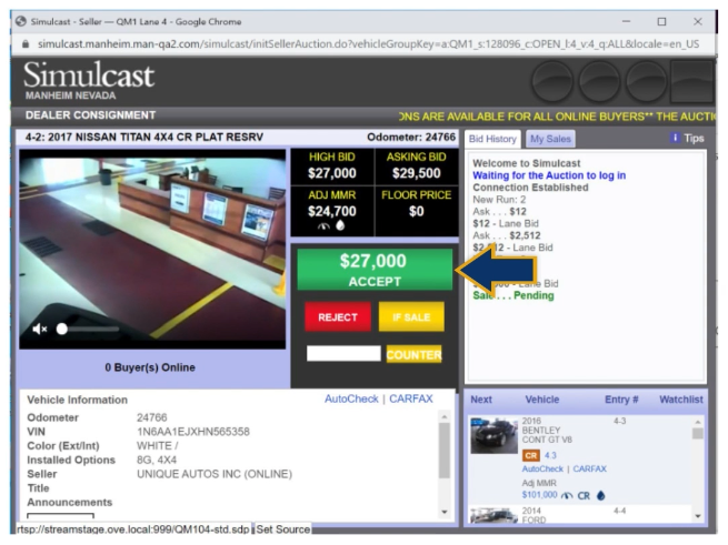 Manage Bidding and Sales